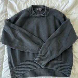 Quince Black Boyfriend Knit Pullover